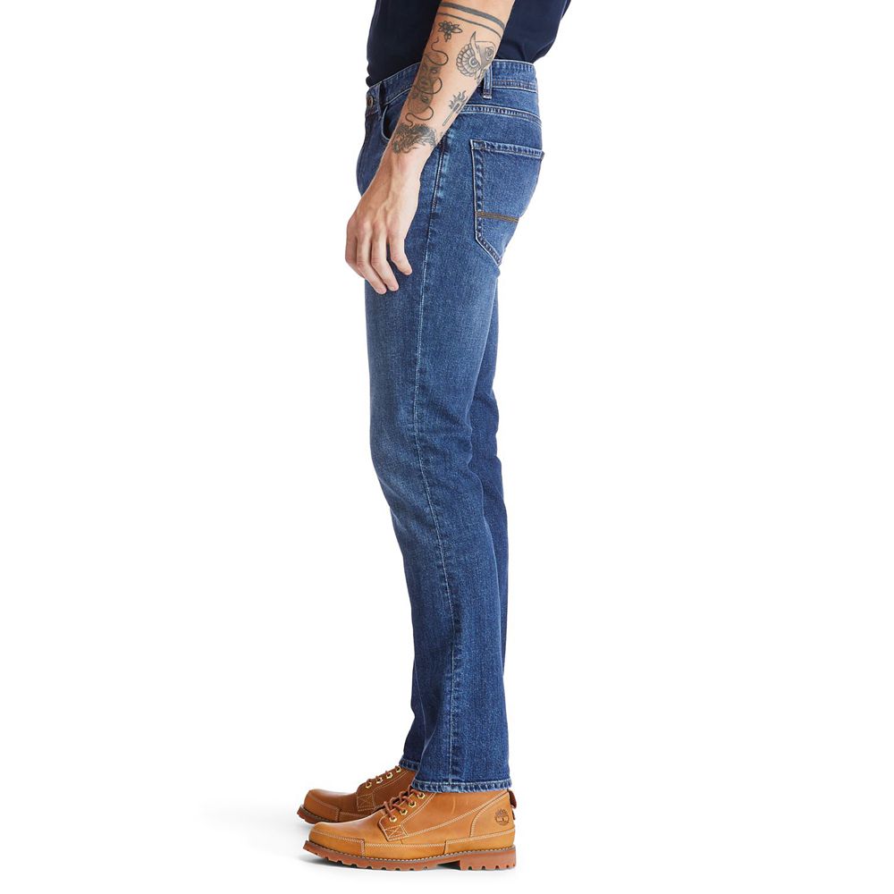 Pantalones Timberland Argentina Hombre - Sargent Lake Slim Denim Jeans - Azules - WLPGRB-871